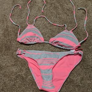 👙 The Bikini Lab, Pink and Silver Bikini 👙